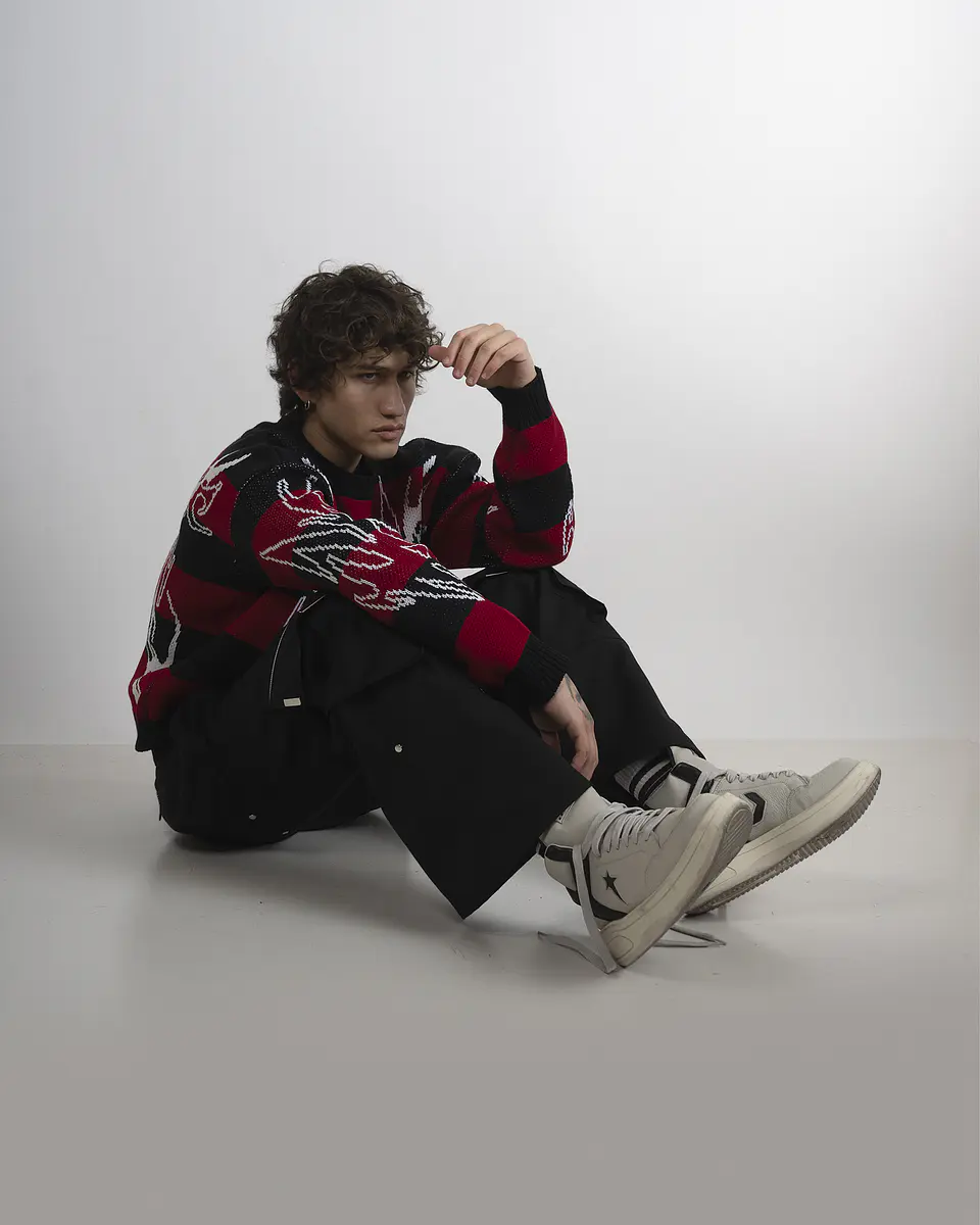  Sweater Lined Tribal Red Bullet 4