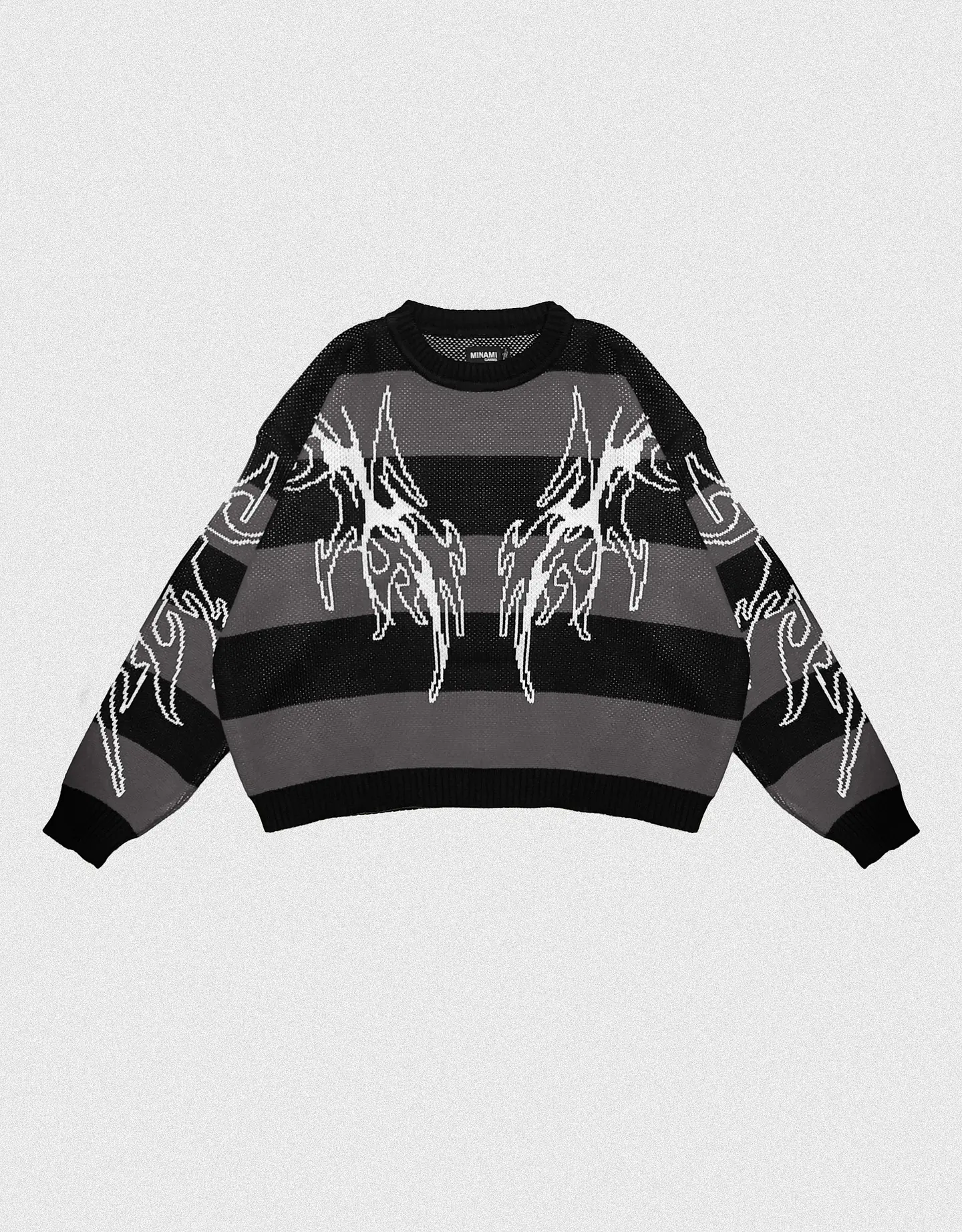 Sweater Lined Tribal Dark Grey 1