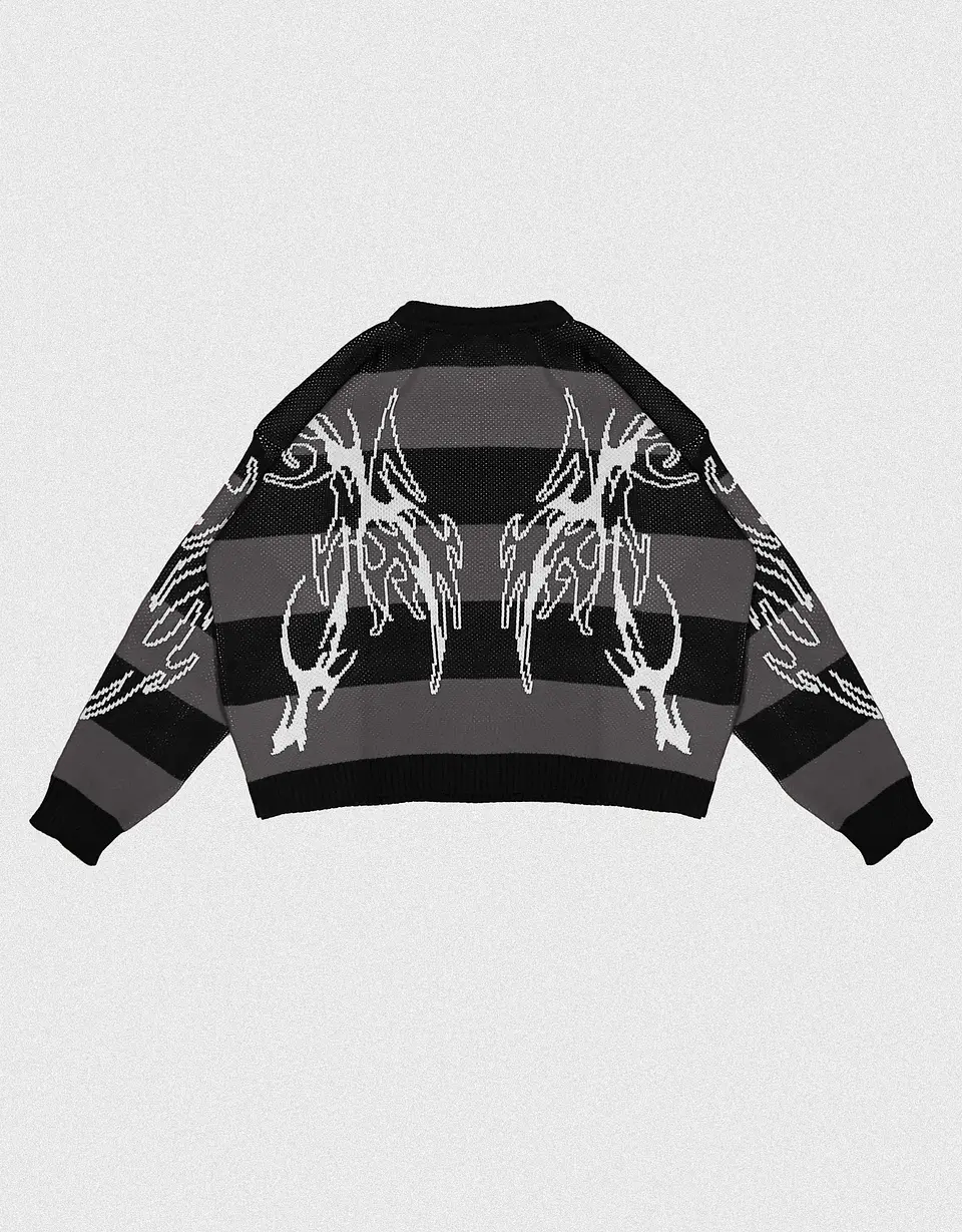 Sweater Lined Tribal Dark Grey 3