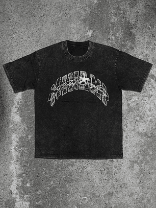 University Type Font Regular T-shirt Acid Wash