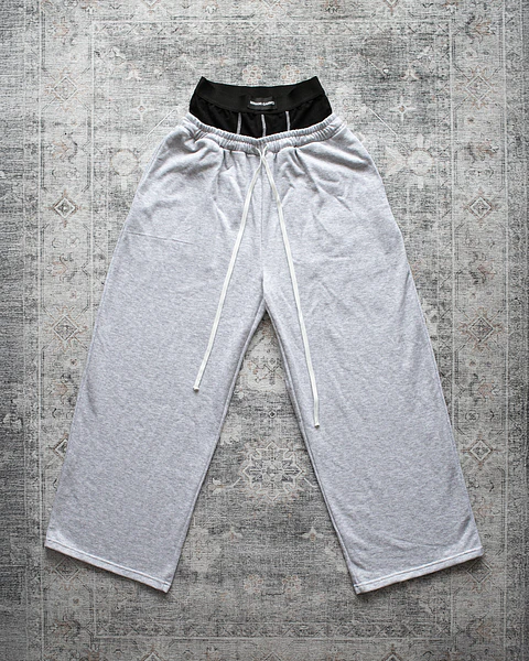 SWEATPANTS 2 WAISTBAND GREY