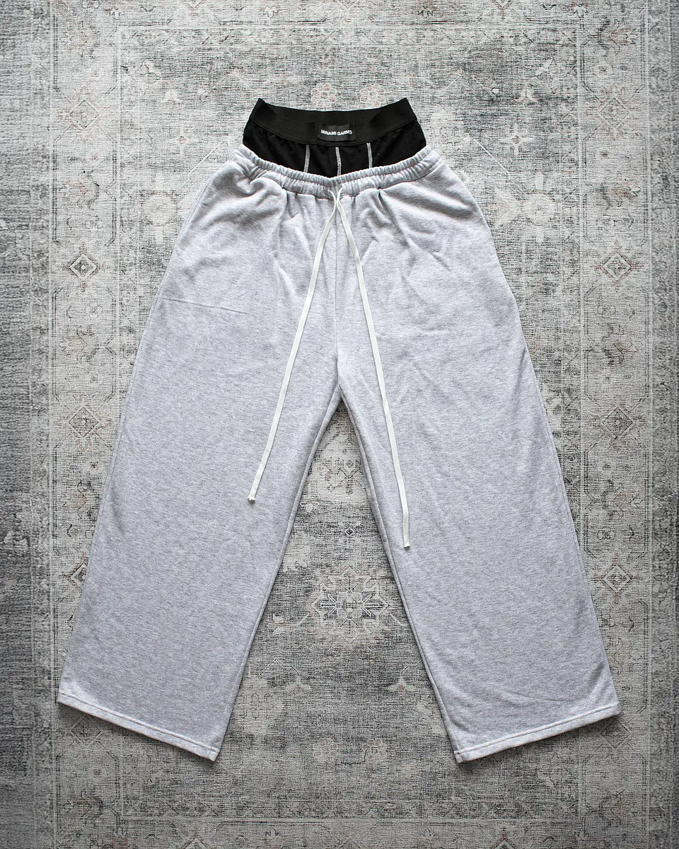 SWEATPANTS 2 WAISTBAND GREY 1