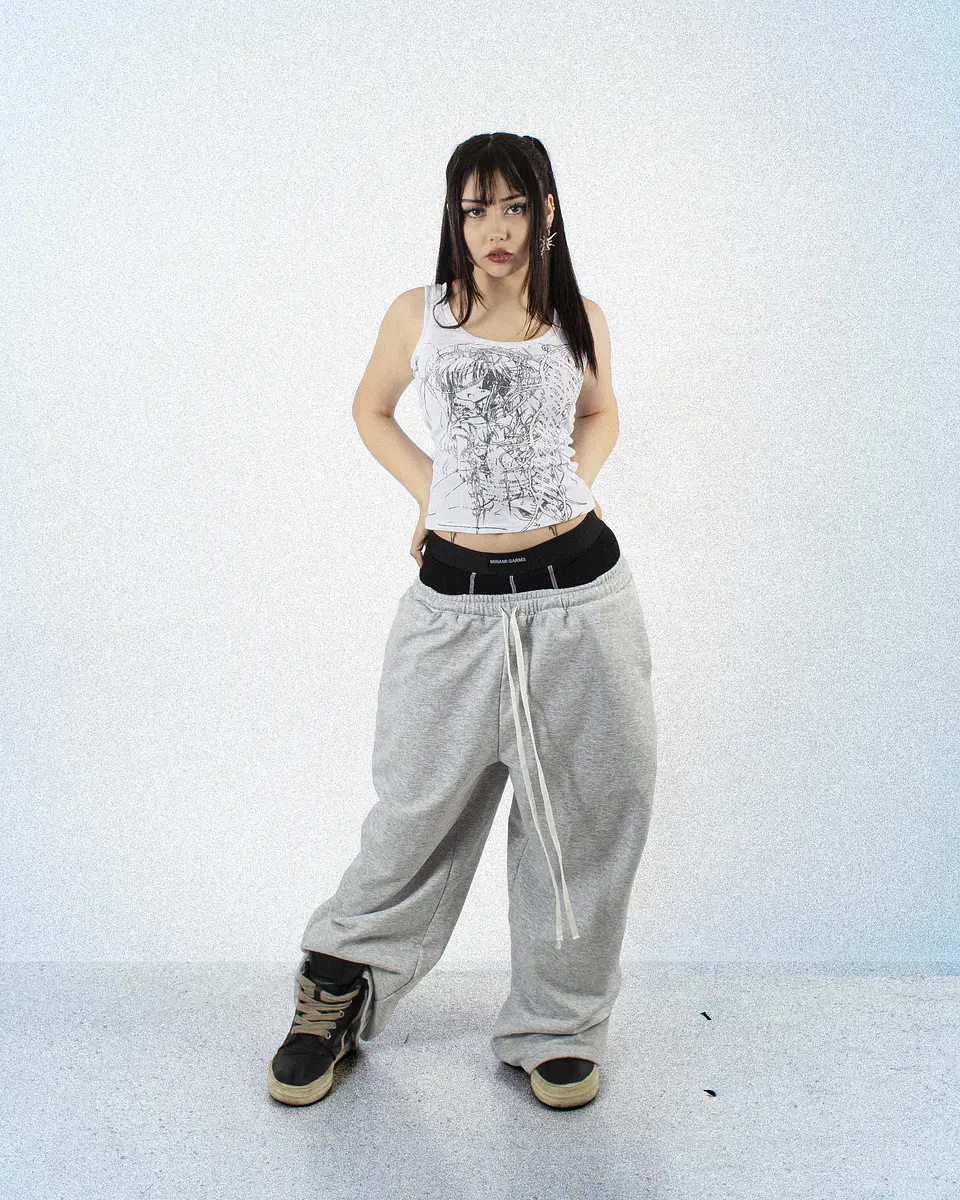 SWEATPANTS 2 WAISTBAND GREY 5
