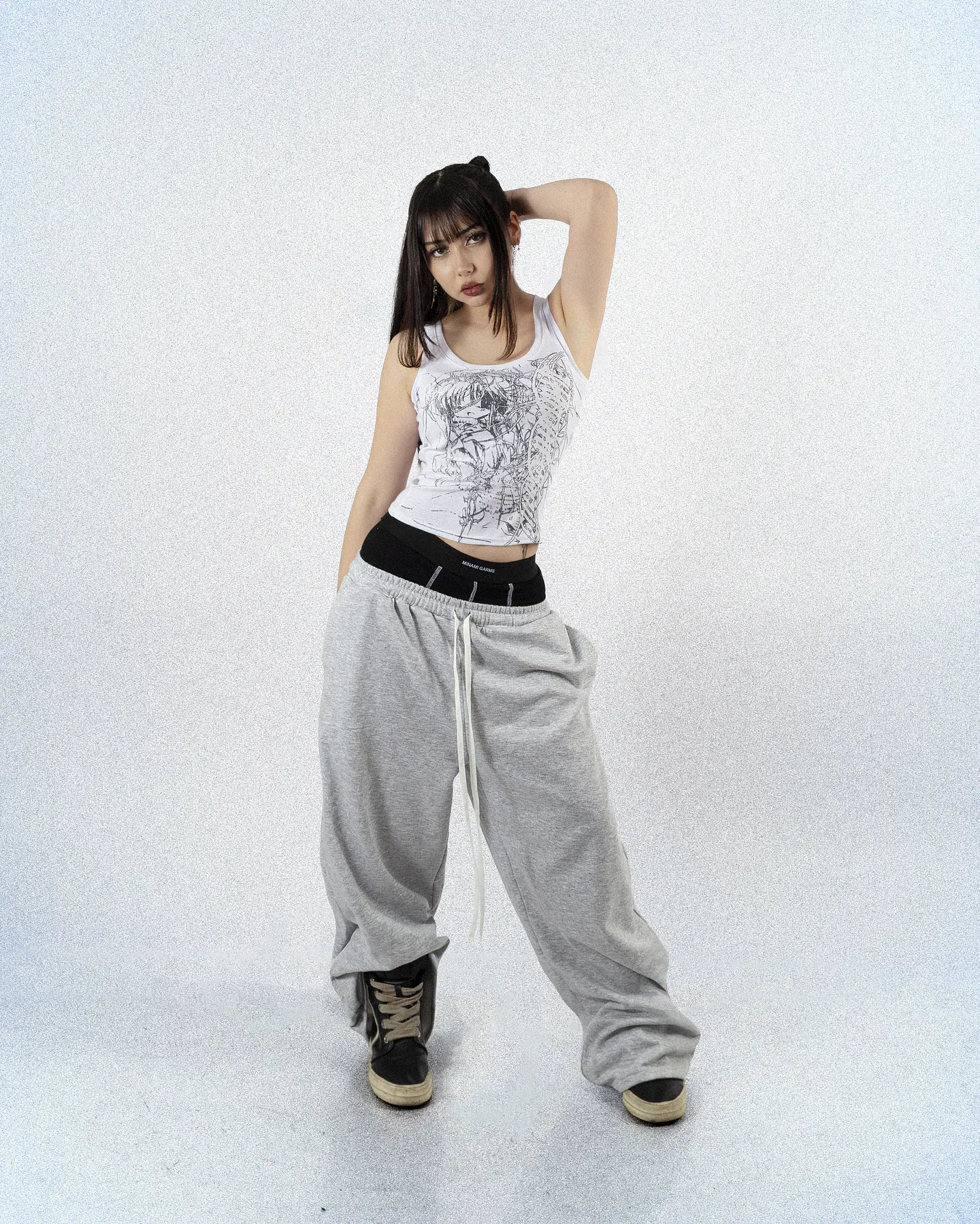 SWEATPANTS 2 WAISTBAND GREY 6