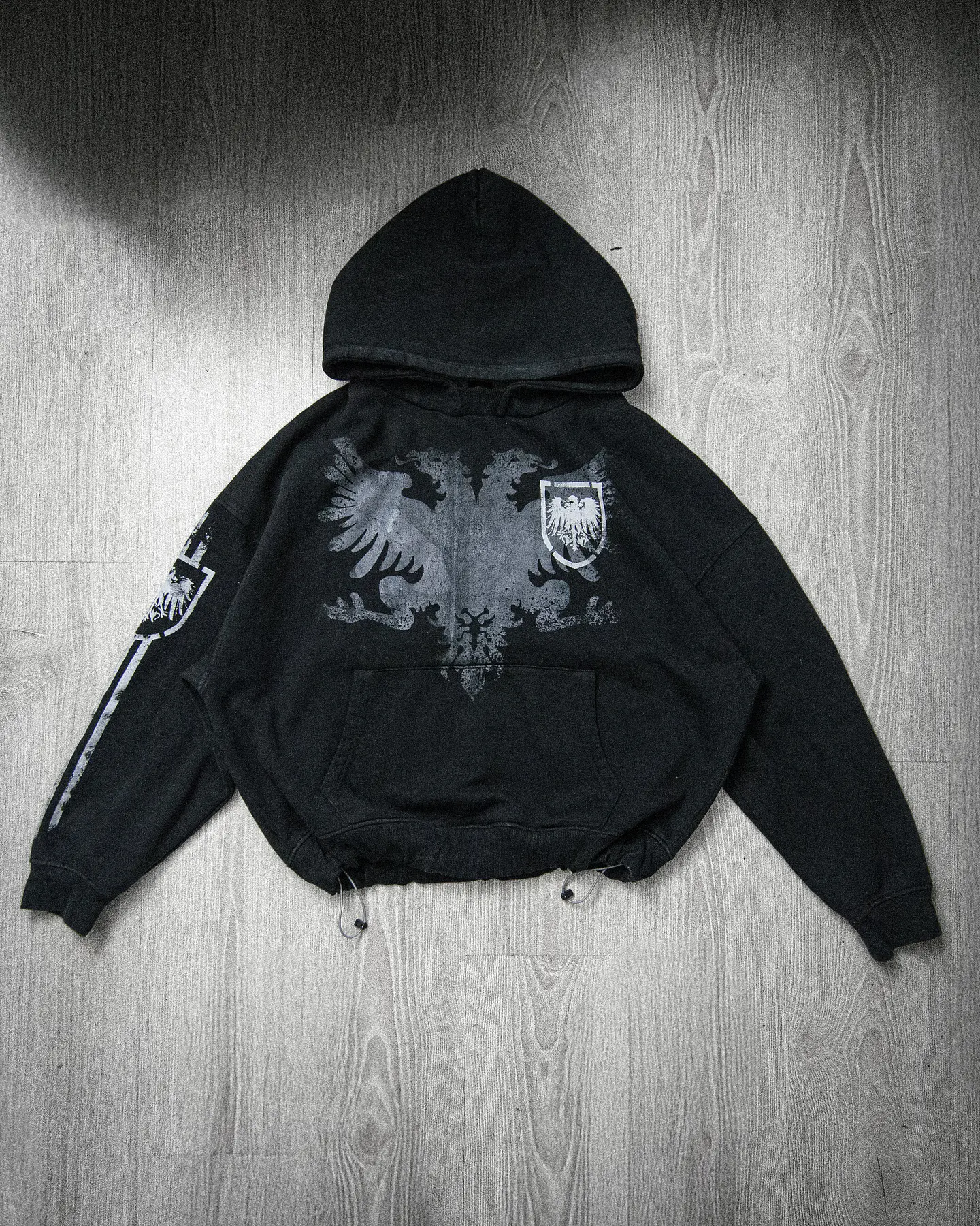 Hoodie BoxyFit CROP Reichsadler  1