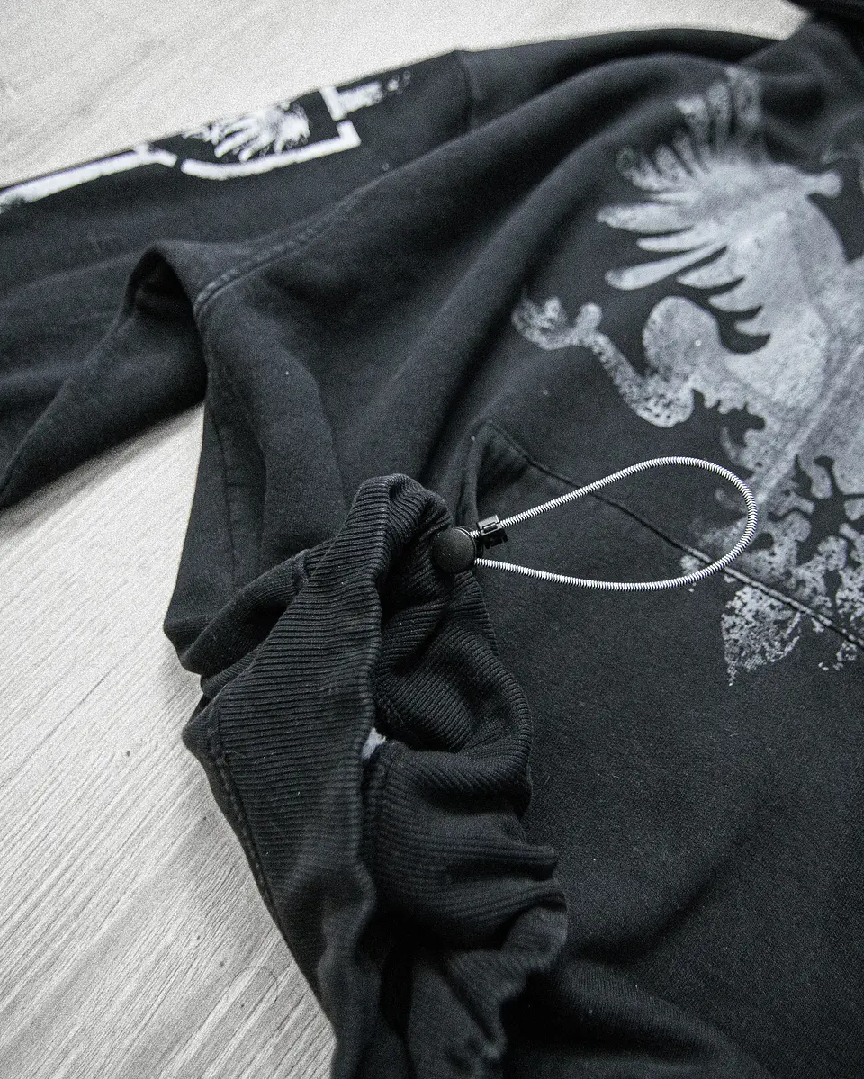 Hoodie BoxyFit CROP Reichsadler  3