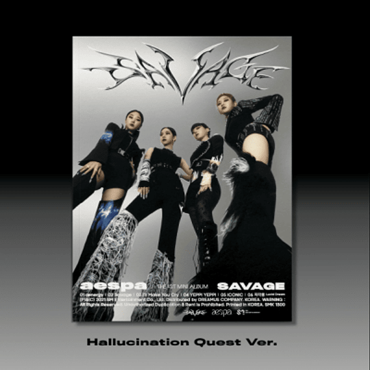 AESPA 1st Mini Album -  SAVAGE (Hallucination Quest ver  - Photobook)