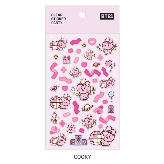 BT21 CLEAR STICKER PARTY [COOKY]