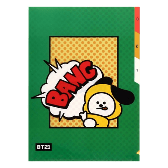 BT21 - Carpeta con 3 divisiones - v. CHIMMY