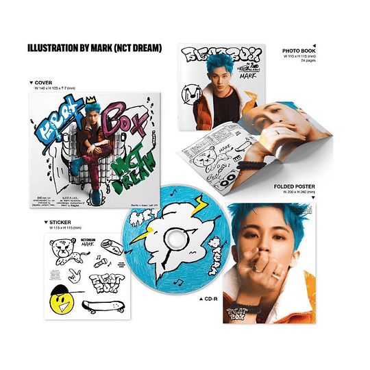 NCT DREAM - Beatbox (Digipack) - Illustrator by mark (sin poster)