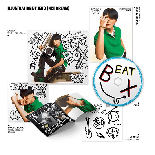 NCT DREAM - Beatbox (Digipack) - Illustrator by jeno.(sin poster)