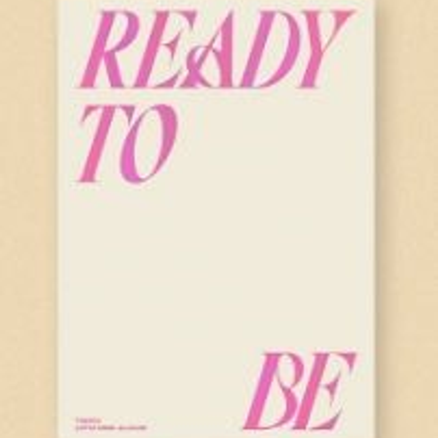 TWICE - READY TO BE (LIMITADO) ABIERTO SIN PC