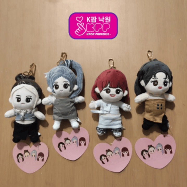 KEYRING PLUSH DOLL - ROSE