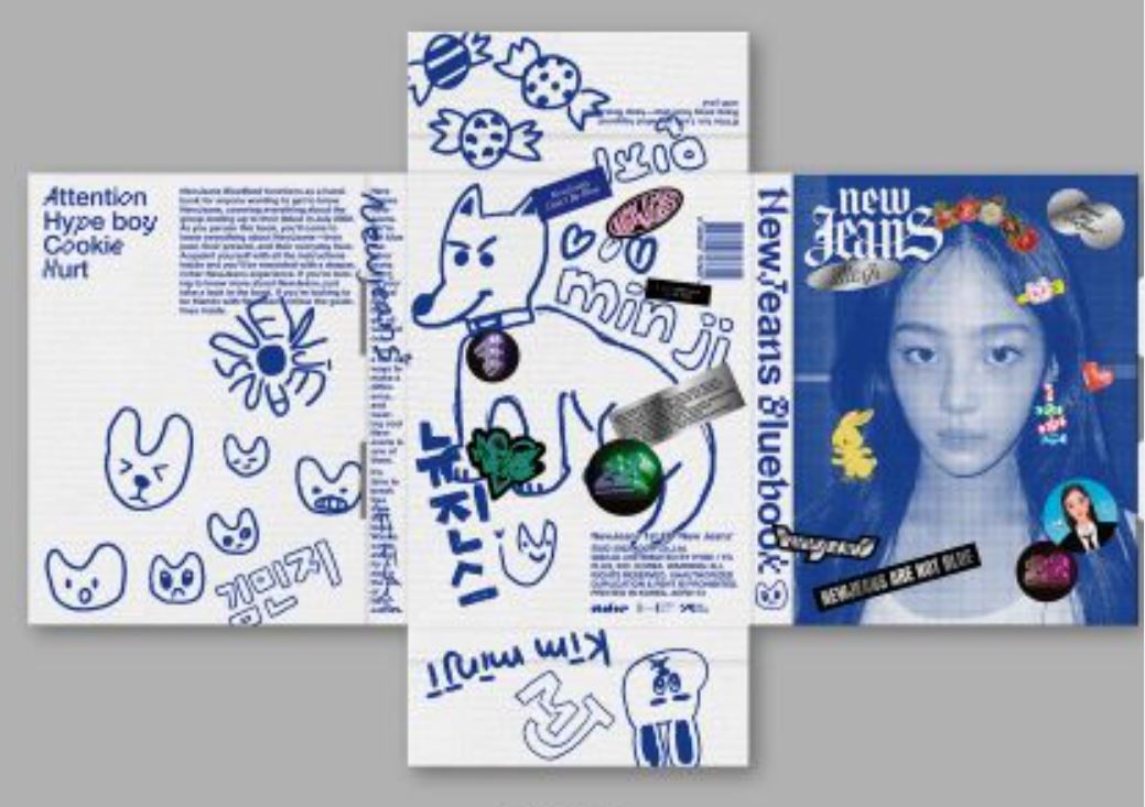 NEW JEANS - NewJeans 1st EP 'New Jeans' (BLUEBOOK VER) [M