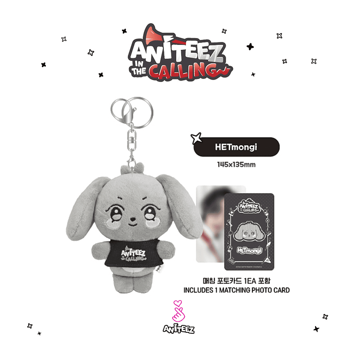 [RESERVA] ANITEEZ in the Calling; PLUSH KEYRING (Gris) - HETmongi