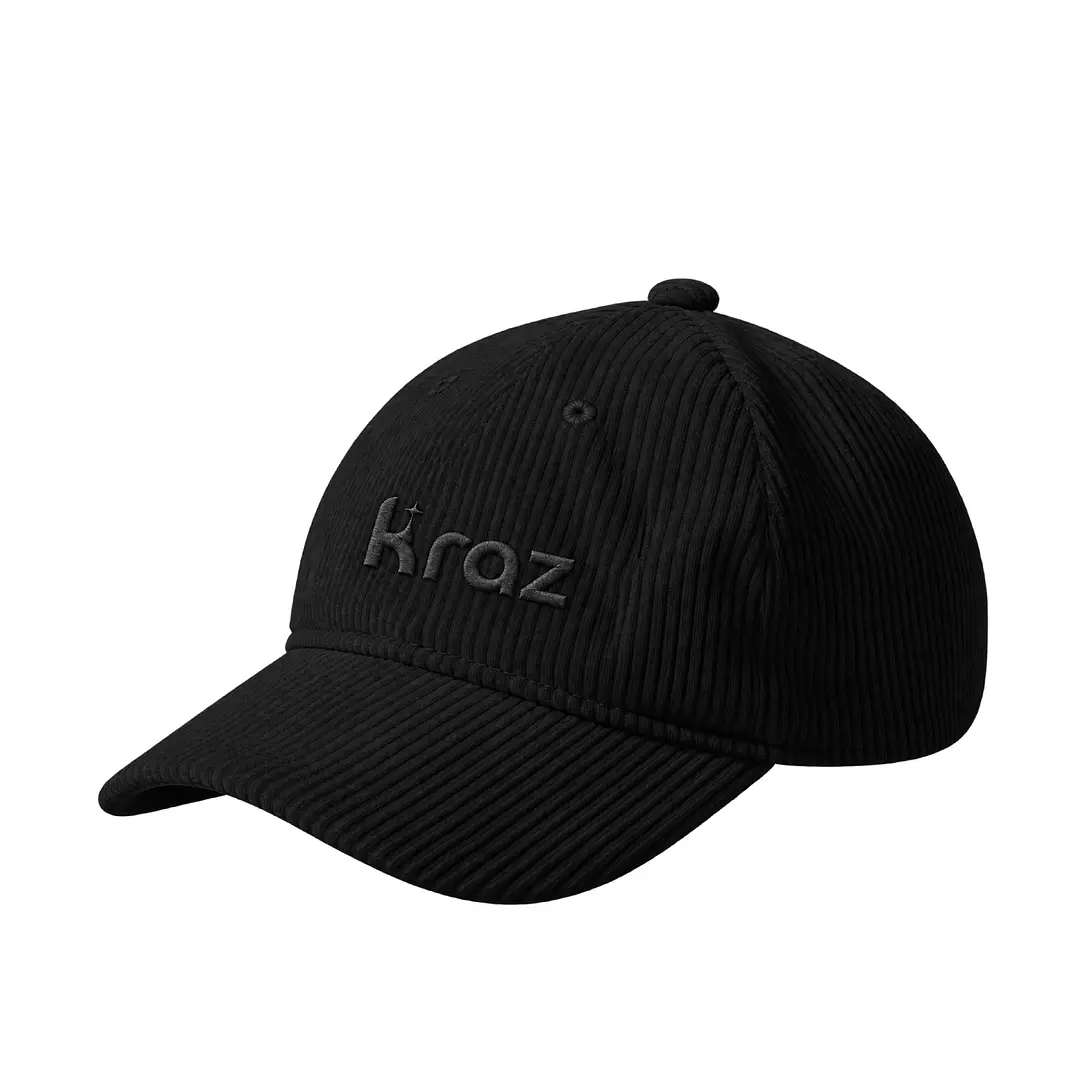 Corduroy Stellar Cap - Black 1