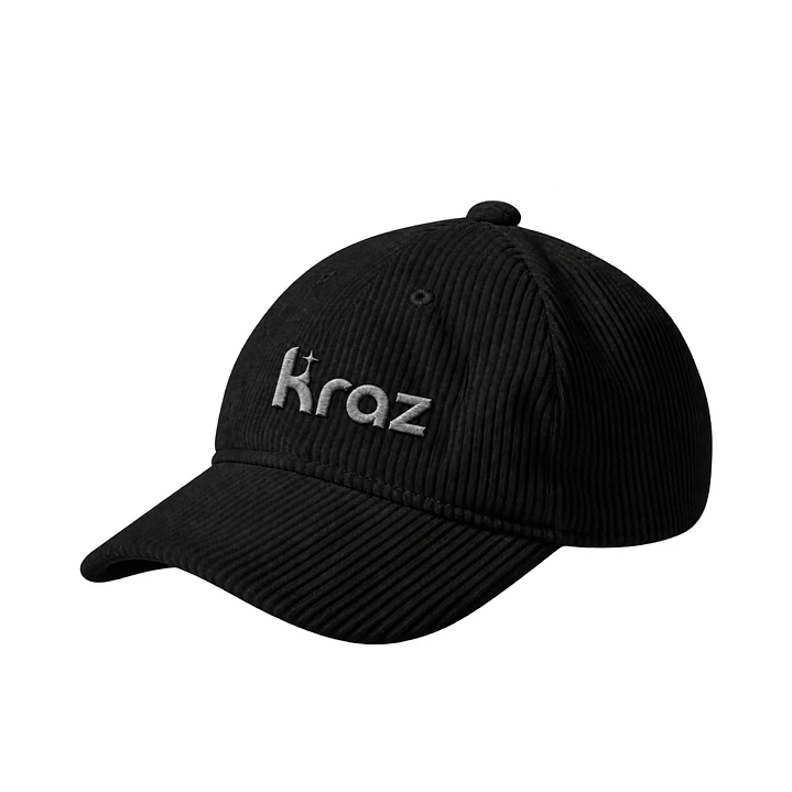 Corduroy Stellar Cap - Black- Gris 1