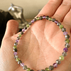 Pulsera femenina de Jade verde, Jade gris y Amatistas 2