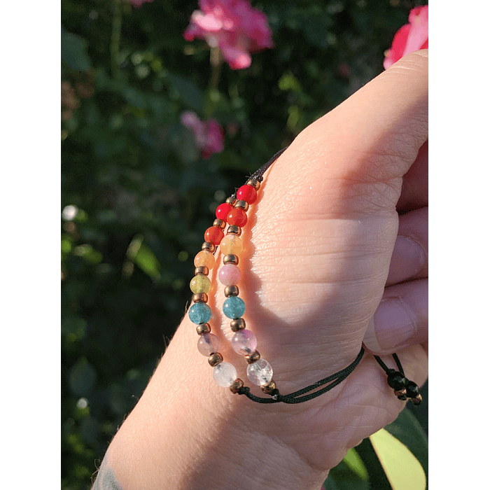 Set pulseras minimalistas 7 chakras 3