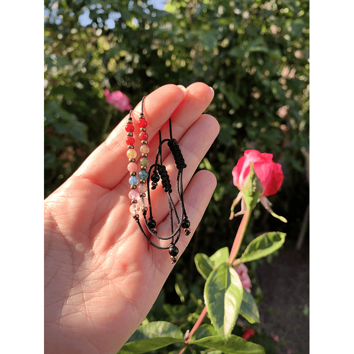 Set pulseras minimalistas 7 chakras 1