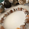 Pulsera creada con Ágatas Botswana en cálidos matices café y arena 3