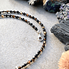 Collar Choker elaborado con Ágatas negras y plata ley 925 3