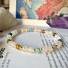 Pulsera femenina de Piedra Luna y Jades en tonos rosa, celeste, azul, amarillo y verde 2