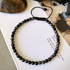 Pulsera masculina ajustable con Obsidianas doradas, Onix negro y Hematitas 2