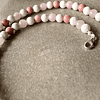 Choker con cristales de Kunzita, Rodocrositas, Howlitas y Plata ley 925. 4