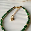 Pulsera femenina creada con Aventurinas verdes facetadas 3