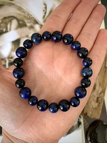 Pulsera masculina creada con Ojo de Gato Azul