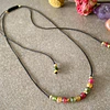 Collar de hilo minimalista con cristales de Jade facetados y enchape de oro 24 K 2