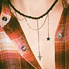 Choker creado con Piedra Volcánica, Granate y Ónix negro mate 1