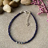 Pulsera con cristales mini facetados de Tanzanita y Lapislázuli 1