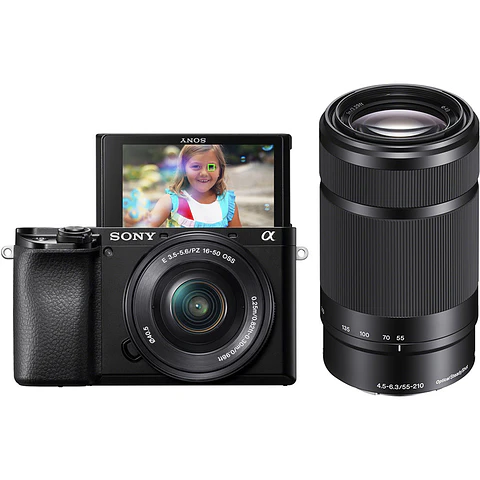 Cámara Sony A6100 + Lentes 16-50mm Y 55-210mm