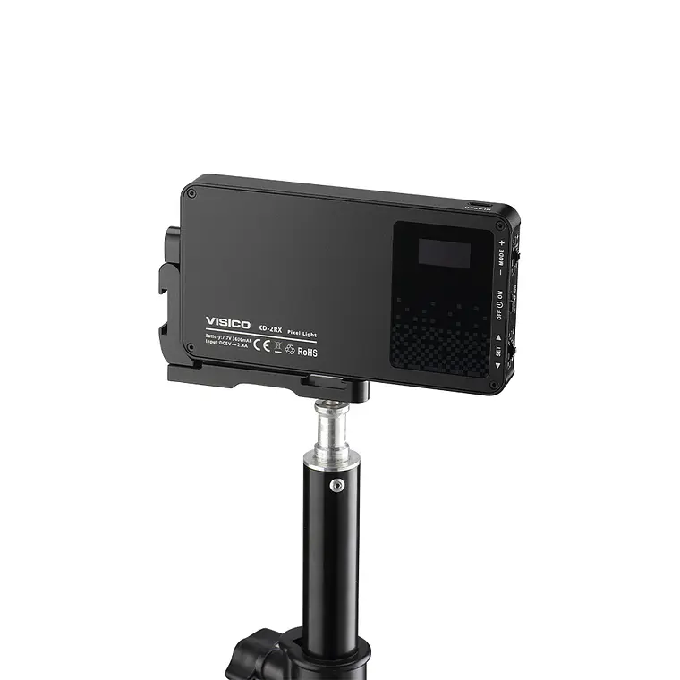 Luz Led Portatil Visico KD-2RX - Bicolor a Bateria 13