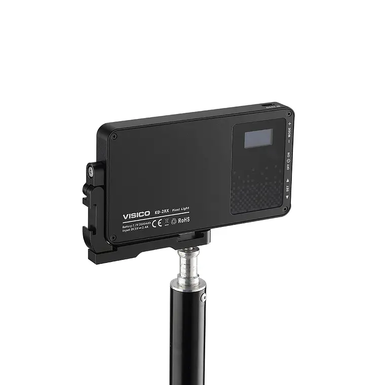 Luz Led Portatil Visico KD-2RX - Bicolor a Bateria 14