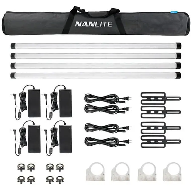 KIT DE 4 TUBOS LED RGB NANLITE PAVOTUBE II 30X CON PIXEL CONTROL 1