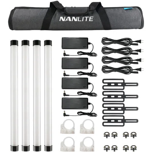 KIT DE 4 TUBOS LED RGB NANLITE PAVOTUBE II 15X CON PIXEL CONTROL 1
