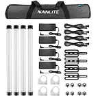 KIT DE 4 TUBOS LED RGB NANLITE PAVOTUBE II 15X CON PIXEL CONTROL 1