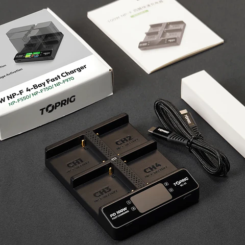 Cargador Múltiple Accsoon TOPRIG 100W - Para Baterías NP-F