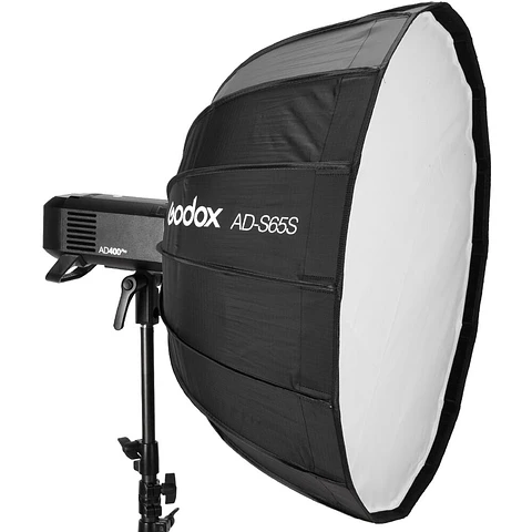 Octabox Parabólico AD-S65W Montura Godox Blanco - 65cm