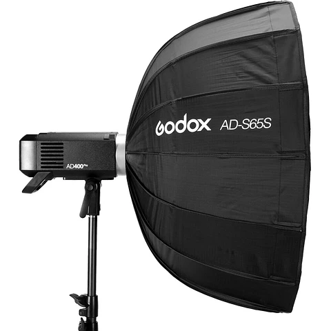 Octabox Parabólico AD-S65W Montura Godox Blanco - 65cm