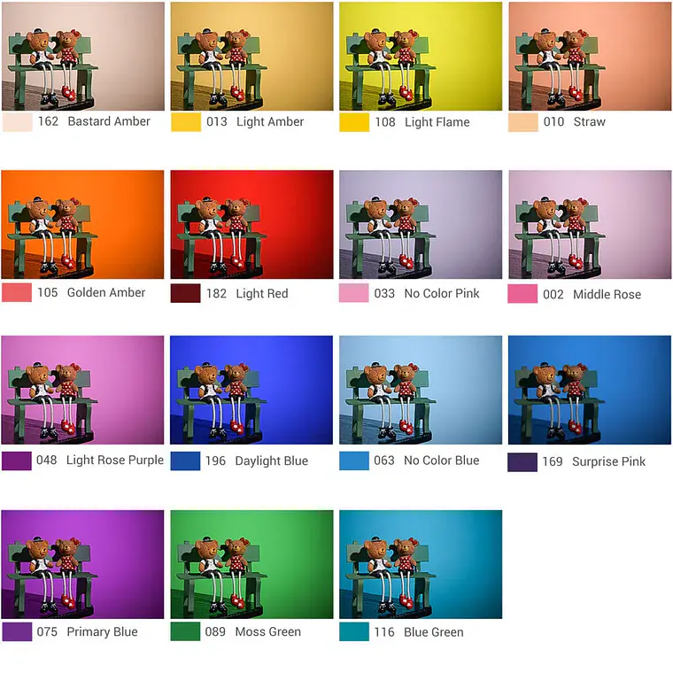 Set Efectos Colores para Flashes Godox Round Head 3