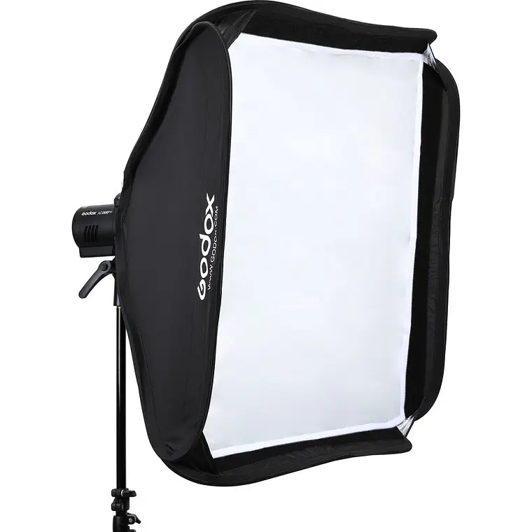 Softbox Godox 80x80cm con Grilla + Adaptador S2 para Flash 1
