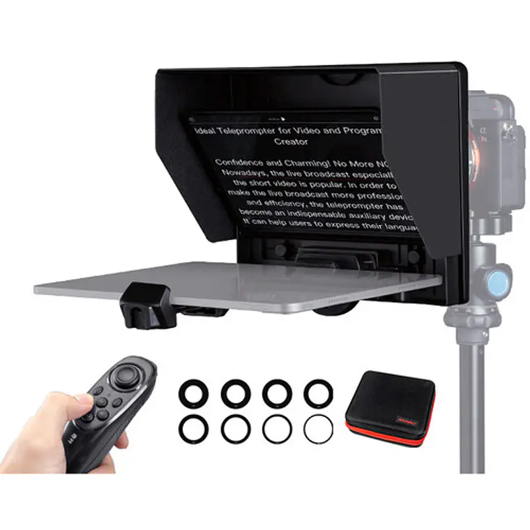 Teleprompter FeelWorld TP10 para Smartphone, Tablet & Cámara - 10