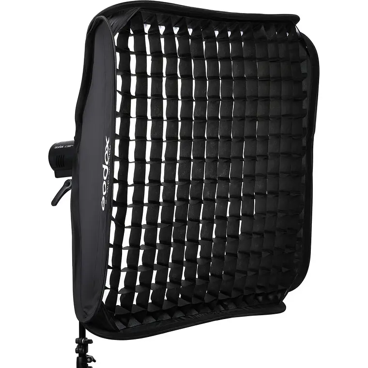 Softbox Godox 80x80cm con Grilla + Adaptador S2 para Flash 4