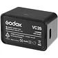 Cargador USB Godox VC26 - para Flash V1 & AD100pro - Miniatura 2