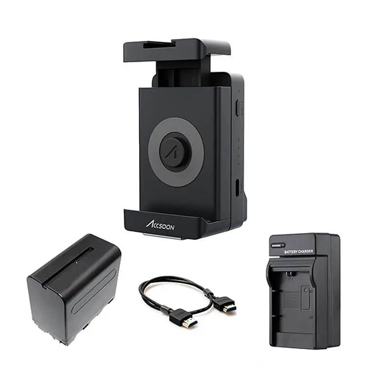 Kit adaptador Accsoon SeeMo iOS/HDMI + batería Np-F750/770 + Cable HDMI + Cargador 1