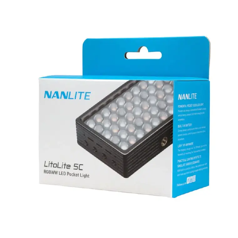 LED NANLITE LITOLITE 5C RGBWW POCKET 12